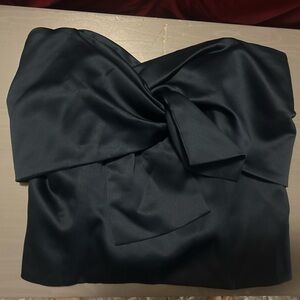 Elegant Navy Sleeveless crop top